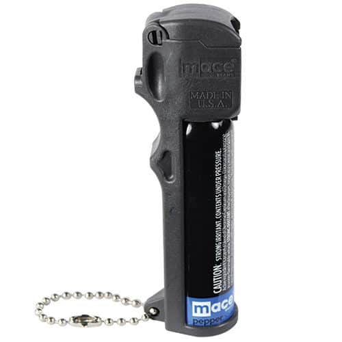 Mace® Triple Action Personal Pepper Spray side view features