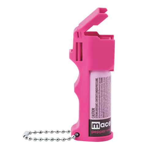 Mace Hot Pink Pepper Spray Pocket Model side view lid flipped up