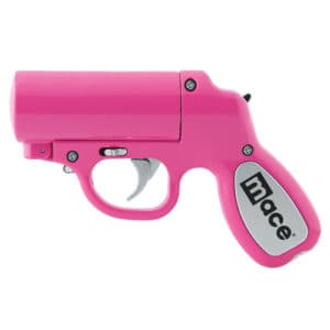 Mace®Pepper Gun with STROBE LED side view Pink