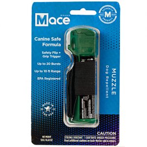 Mace Muzzle Dog Repellent - front view package Green