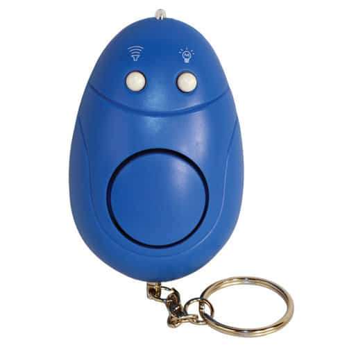 Keychain Alarm with Light front view facing up