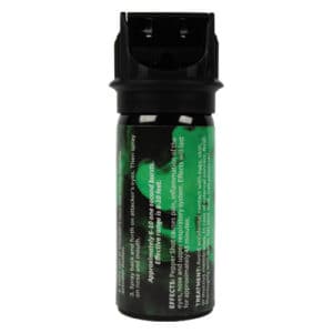 Pepper Shot 1.2% MC 2 oz Pepper Spray back view with tab