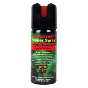Pepper Shot 1.2% MC 2 oz Pepper Spray front view pepper shot