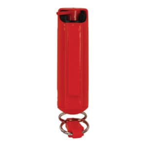 Pepper Shot 1.2% MC 1/2 oz Pepper Spray Hard Case Belt Clip and Quick Release Key Chain - RED