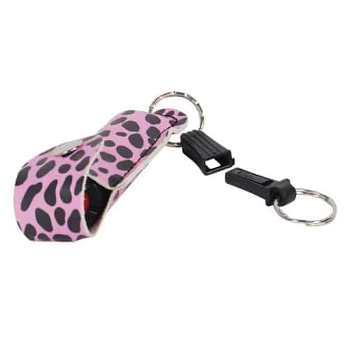 Cheetah Black/Pink - quick release keychain