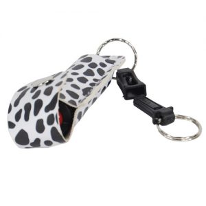 Cheetah Black/White - quick release keychain