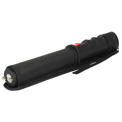 Safety Technology Repeller Stun Baton Black front angle view