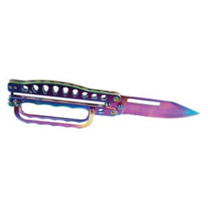 Butterfly Trench Knife side open view - Plasma