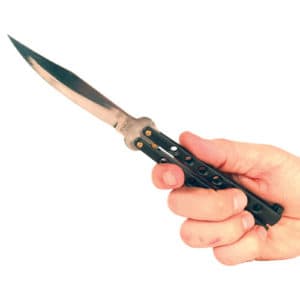 Butterfly Knife in hand - BLACK