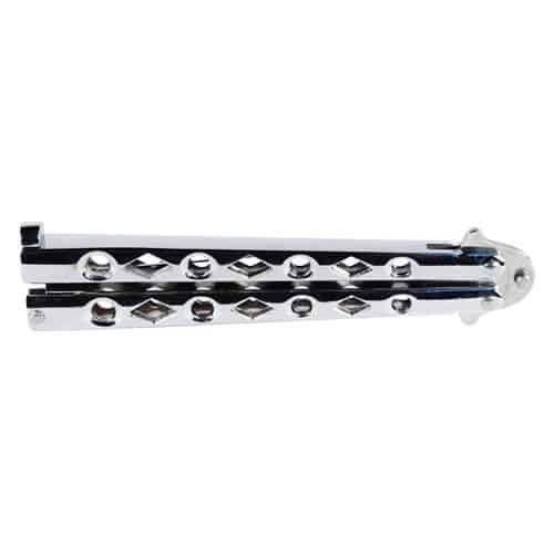 Butterfly Knife Stainless Steel closed view