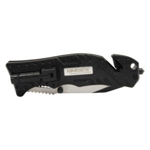 Folding Tactical Survival Pocket Knife Assisted Open with Two Tone Blade closed view