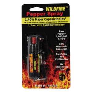 Wildfire™ Pepper Spray With Belt Clip and 1/2 oz. Quick Release Key Chain package view