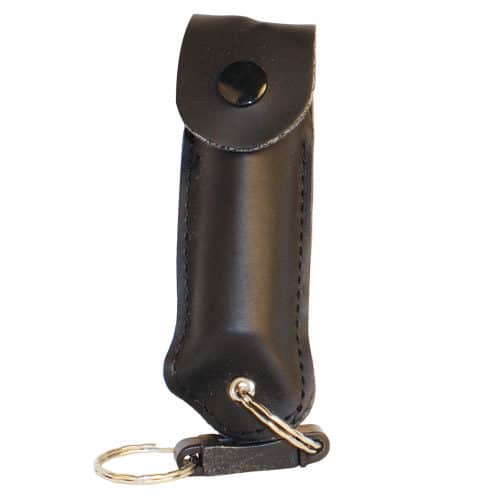Wildfire™ Pepper Spray 1.4% MC 1/2 oz With Leatherette Holster - BLACK