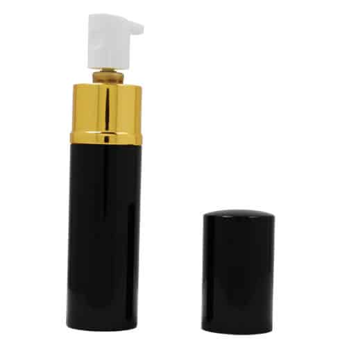 WildFire™ 1.4% MC Lipstick Pepper Spray Silver open view - BLACK