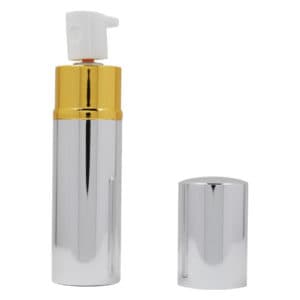 WildFire™ 1.4% MC Lipstick Pepper Spray Silver open view - SILVER