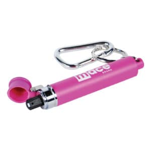 Mace Keyguard® Pepper Spray - lip flipped open Pink