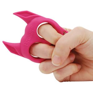 Brutus Self Defense Key Chain hand view - PINK