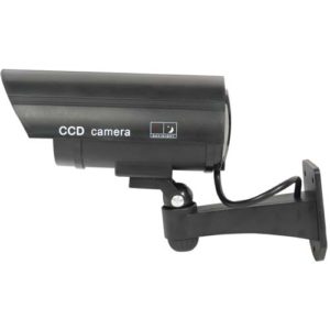 Bullet Style IR Dummy Camera – Black side view