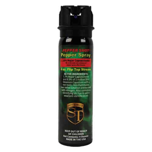 Pepper Shot 1.2% MC 4 oz Pepper Spray Flip Top