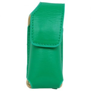 Leatherette Holster for RUNT Stun Gun - front view Green