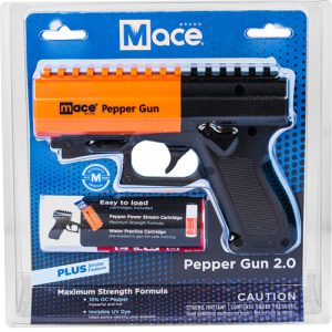 Mace Pepper Gun 2.0 front view package