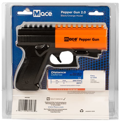 Mace Pepper Gun 2.0 back view package