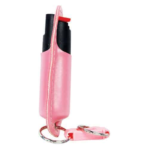 Pepper Shot 1.2% MC ½ oz Halo Holster - Pink side view
