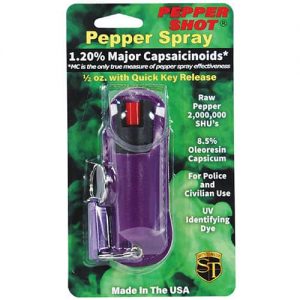 Pepper Shot 1.2% MC ½ oz Halo Holster Purple Package