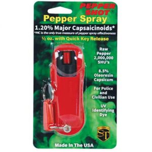 Pepper Shot 1.2% MC ½ oz Halo Holster Red Package