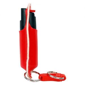 Pepper Shot 1.2% MC ½ oz Halo Holster - Red side view