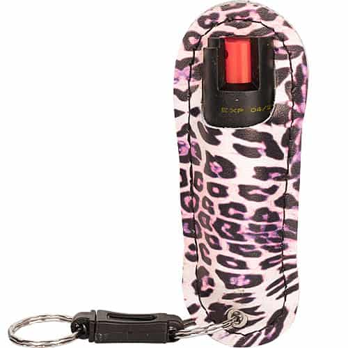 WildFire™ 1.4% MC 1/2 oz Halo Holster Leopard Black/Pink Front View